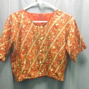 Floral Button-Up Blouse